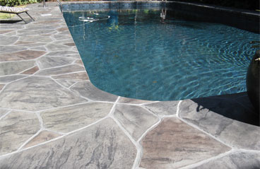 Stamped Concrete Pool Decks